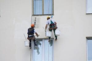 Professional Exterior Painters paint the house